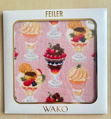 와코 페이러 손수건 WAKO PARFAIT 핑크
