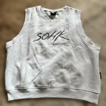 sohk 슬리브리스 베스트 초레어 V넥 베스트