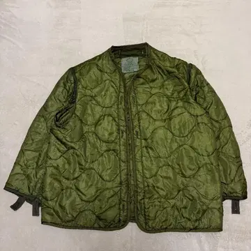 새상품급 퀼팅 라이너 코트 USA 미군 밀리터리 그린 M