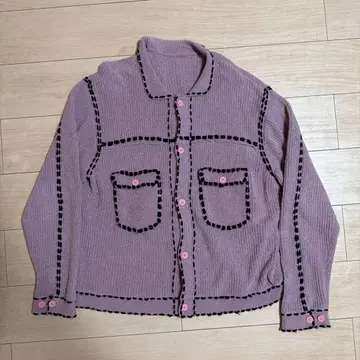 핑가린 가디건 23aw PG1 KNIT (mos pink)