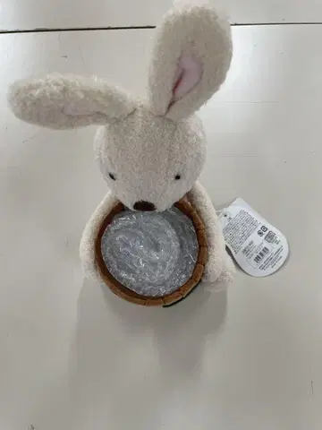 르 슈크르 봉제 인형 소품함 화이트 토끼 르 슈크르