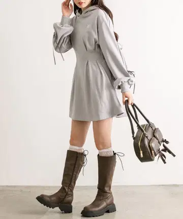 OLIVE des OLIVE 후드티 미니 원피스