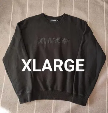 XLARGE 블랙 로고 자수 맨투맨 트레이닝복 M 사이즈