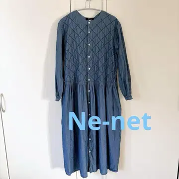 [ Ne-net ] 네넷 다이아 스티치 롱 원피스