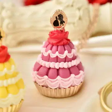 큐포트 Qpot. 미녀와 야수 목걸이 벨 드레스 케이크 (핑크)