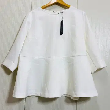 미사용 Anne Coquine 페플럼 풀오버 블라우스 3L