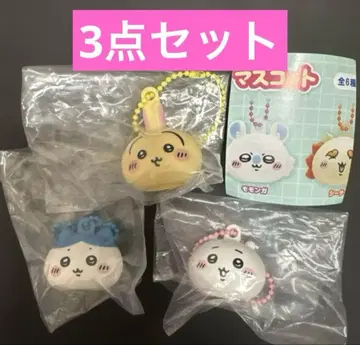 치이카와 립캡 마스코트 토끼 하치와레 치이카와 3종 세트
