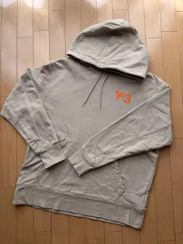 Y-3 베이지 후드 부착 맨투맨