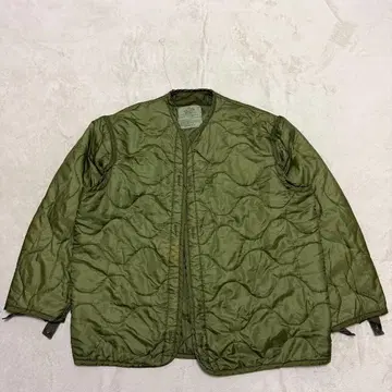 새상품급 퀼팅 라이너 코트 USA제 미군 밀리터리 그린 M
