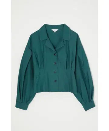 MOUSSY 와이드 슬리브 턱 셔츠