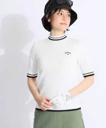 캘러웨이 모크넥 여성 의류 화이트
