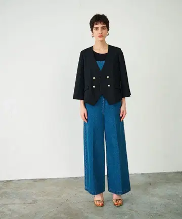 [ 새상품급 ] GRACE CONTINENTAL 케이프 슬리브 자켓
