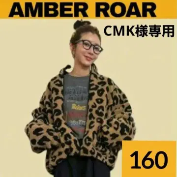 시마무라 AMBER ROAR 앰버로아 레오파드 무늬 점퍼 160 사이즈