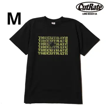 CutRate SPIRAL T-SHIRT 블랙 셔츠