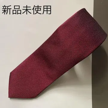 [ 미사용 새상품 ] FAIRFAX 페어팩스 넥타이 빨간색 네이비