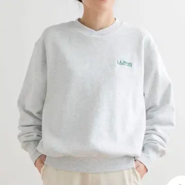 L.L.Bean 그레이 크루넥 맨투맨