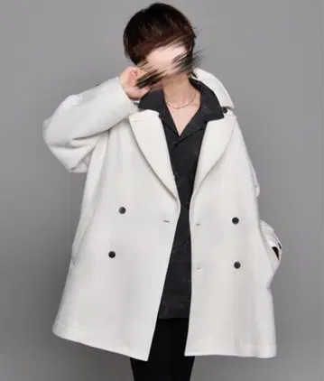 비버 멜톤 오버 P 코트 L 사이즈