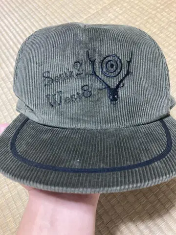 South2 West8 코듀로이 캡 올리브