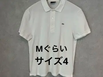 Lacoste 화이트 피케 셔츠 사이즈 4