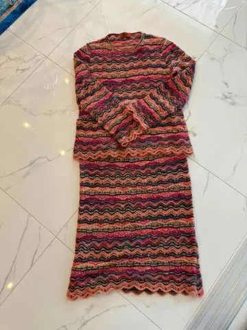 MISSONI 멀티 컬러 니트 셋업