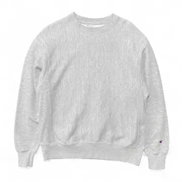 USA 구제 의류 챔피온 리버스 위브 맨투맨 눈 없음 그레이 무지