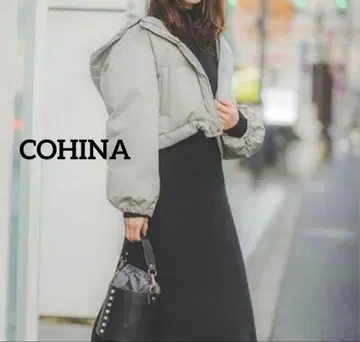 COHINA 다운 자켓 핑크 코히나