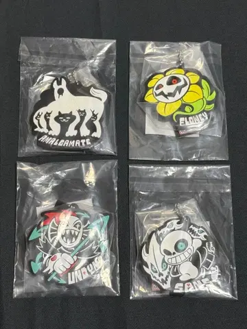 UNDERTALE 언더테일 러버 스트랩 4개 세트