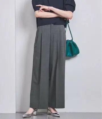 유나이티드 애로우즈 턱 이지 와이드 팬츠 36