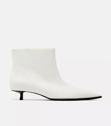 ZARA 퀼트 앵클부츠 스틸레토 부츠 숏부츠 24cm