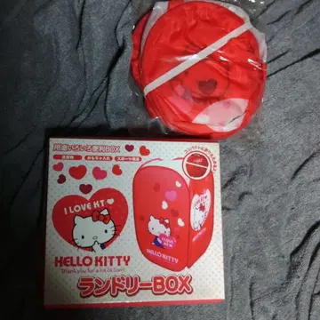 HELLO KITTY 세탁물 바구니 빨간색