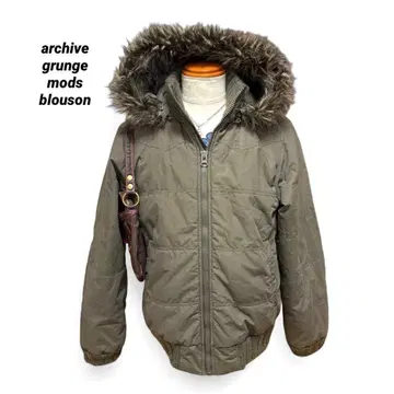 archive fairy grunge fur blouson olive L