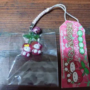 헬로키티 HELLO KITTY 야마가타 한정판 체리 버전 스트랩