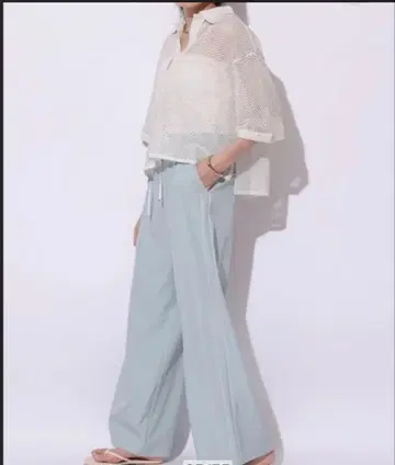 새상품급 Mystrada W 허리 라인 팬츠