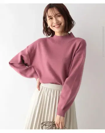 새상품 글로벌 워크 멜티 스탠드 슬릿 풀오버 플럼 핑크 M
