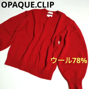 울 78 OPAQUE.CLIP 오페크도트클립 여성용 니트 L