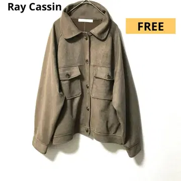 Ray Cassin 레이 카즌 페이크 스웨이드 자켓 다크 브라운 F