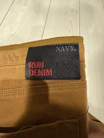 MacHouse/NAVY/브라운 청바지/RUNDENIM/남성용/L