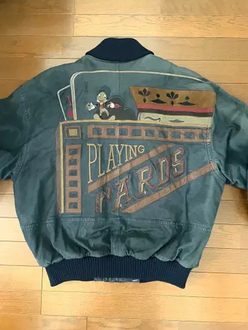 ICEBERG 아이스버그 디즈니 가죽 블루종 자켓