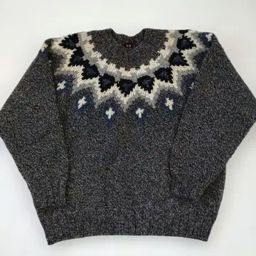 VAN 노르딕 무늬 스웨터 L