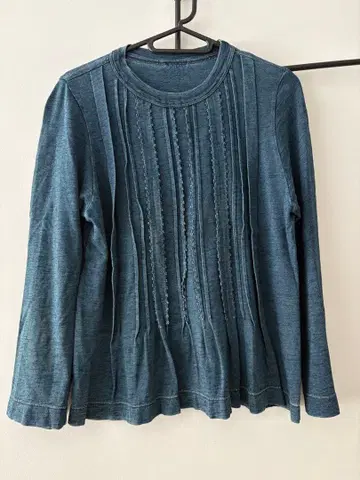 45R 긴팔 티셔츠 (인디고 염색)