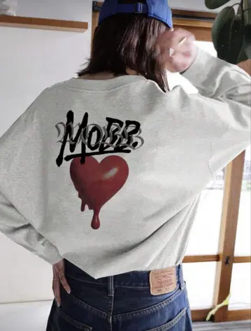 MoBB 그레이 긴팔 트레이닝복