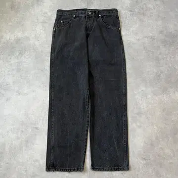 Wrangler 랭글러 W32 블랙 데님 하의 블랙 16365