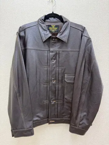 [새상품급] HOUSTON 8215 카우 가죽 트랙 자켓 42 L상당
