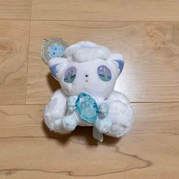 포켓몬 센터 신오의돌 진화의 돌 알로라 식스테일 봉제 인형 마스코트