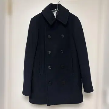 HYKE 하이크 피 코트 블랙 네이비 거의 미사용 클리닝 완료