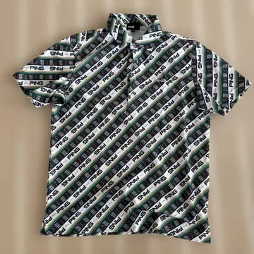 PING 로고 패턴 셔츠 M 사이즈 핑