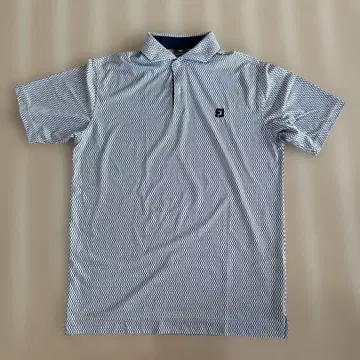 FJ 풋조이 체크 무늬 골프 셔츠 M 사이즈