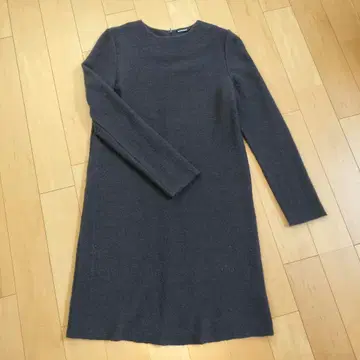 마리메꼬 marimekko 울 원피스 블루 그레이 S