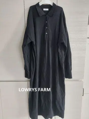 LOWRYS FARM 폴로 니트 원피스 블랙