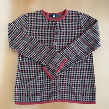 새상품급 KEITH 키이스 니트 가디건 38 체크